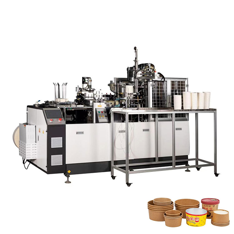 Como essa máquina de fabricação de tigela de alimentação descartável aprimora a eficiência e a durabilidade?